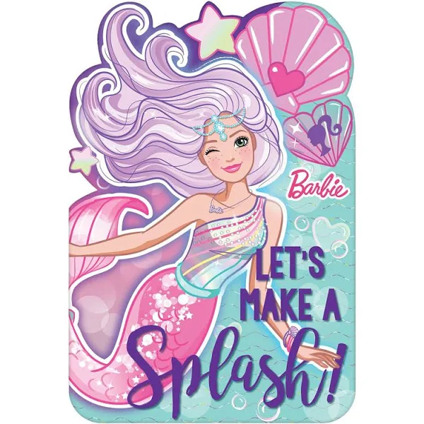 Barbie Mermaid Invitation Card